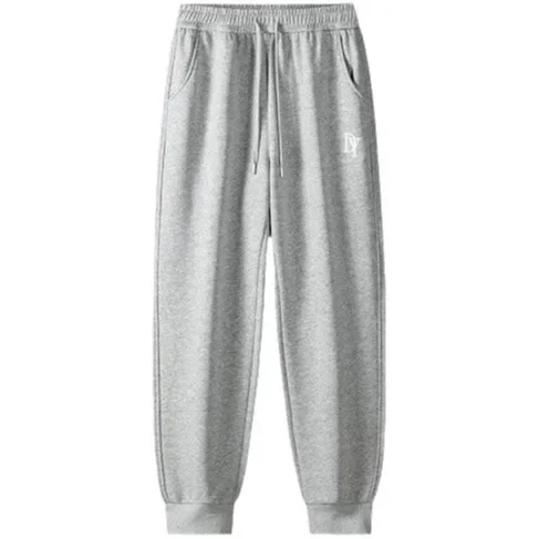 Брюки мужские/женские для бега повседневные длинные штаны из чистого хлопка