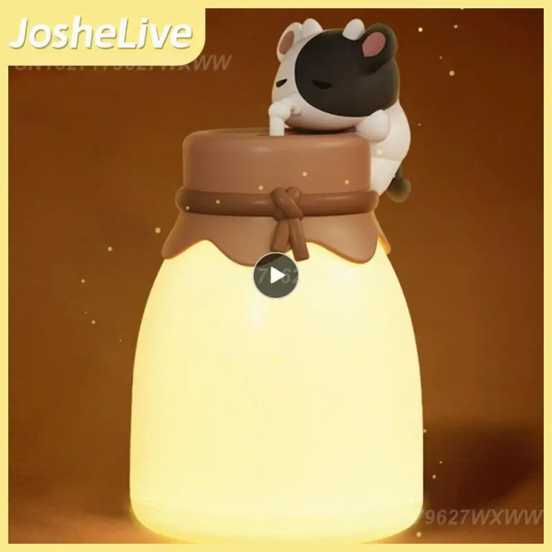 

Nightlight 4-6h Creative Cartoon Atmosphere Lamp Sleep Cartoon Bedroom Usb Lamp 500mah Atmosphere Lamp Cute Night Light New