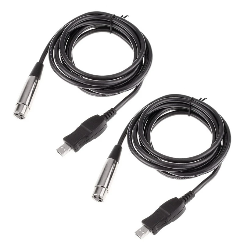 

HOT-2X 3M USB штекер к XLR женскому микрофону USB MIC Link Cable New
