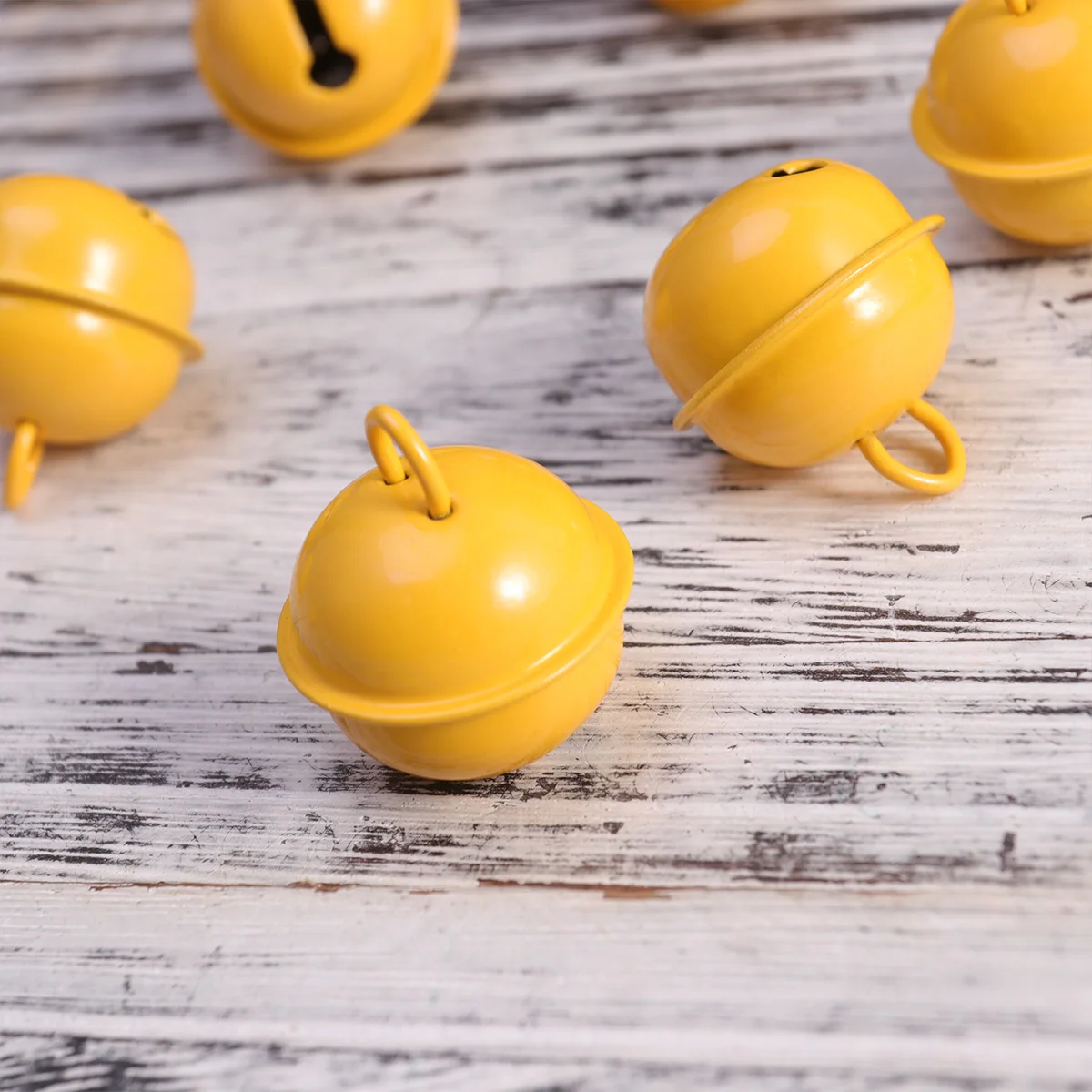 50 шт. миниатюрные рождественские украшения металлические колокольчики круглые