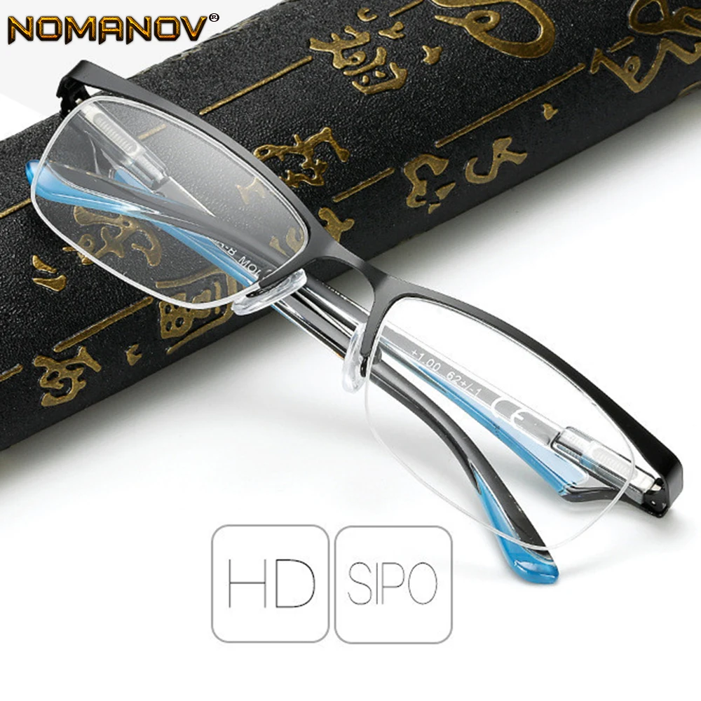 

Fashion Half-rim Spring Hinge Ultralight Comfortable Anti-fatigue Men Women Reading Glasses +0.75 +1.25 +1.5 +2.00 +1.75 To +4