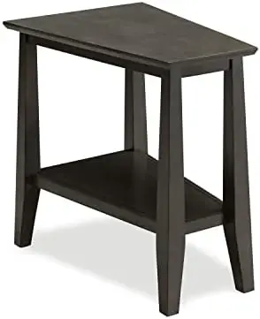 

Delton Recliner Wedge Side Table with Shelf, 24 in x 17 in x 24 in, Smoke Gray