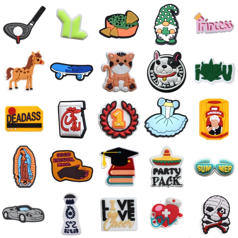 

Men Women Charm Girl Gifts Shoe Charms Decorations for Crocs Wholesale Bulk Para Pins Set Jeans Kids Shoes Accessories Boy Packs