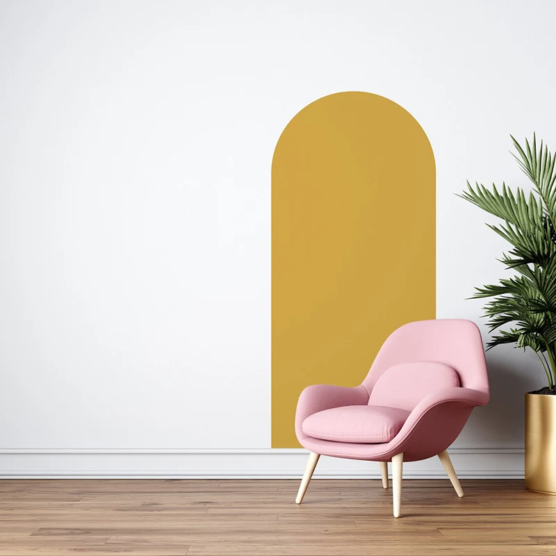 

Large Boho Arch Wall Decal - Bohemian Home Decor Wall Art - Peel and Stick Murals - Kids Bedroom Removable Wall Stickers C11