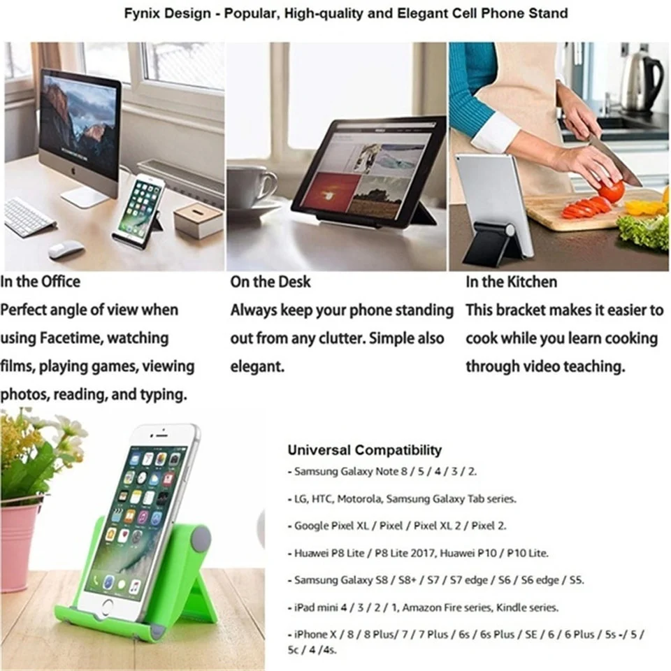mobile phone desk stand colorful phone holder tripod plastic adjustable foldable universal non slip phone table holder stand free global shipping