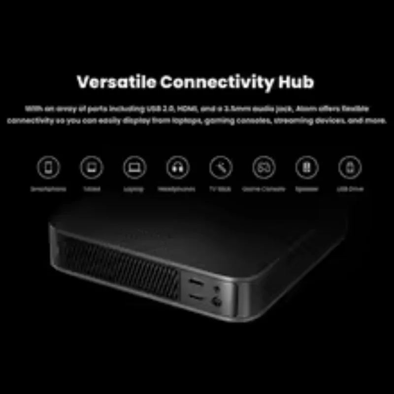 Фото 3D Wi-Fi проектор для домашнего кинотеатра Etflix TV Beamer 1080P Full HD, лазерный LED мини-проектор, портативный №4