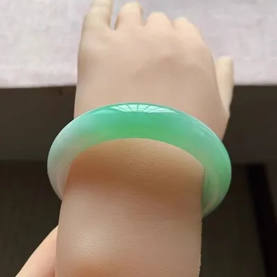 Ювелирные изделия zheru браслет из натурального бирманского нефрита 54 мм-62 мм