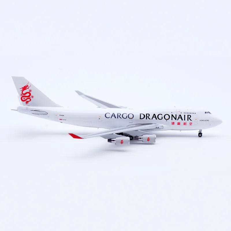 ЭВ 4744008 Коллекционный самолет из сплава в подарок JC Wings 1:400 Dragonair Cargo Boeing B747-400(BCF)