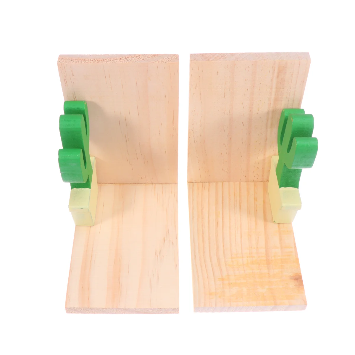 

Book Shelf Kids Rooms Decorativge Stoppers Office Household Stands Bookshelves Bamboo Creative Cactus Shaped Bookends Child