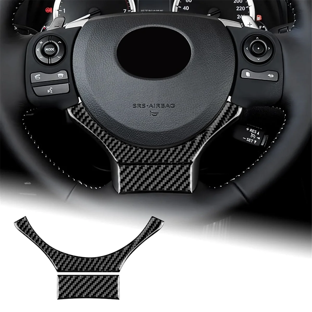 Для Lexus IS250 IS200T IS300 IS350 2013-2019 углеродное волокно Автомобильная панель рулевого