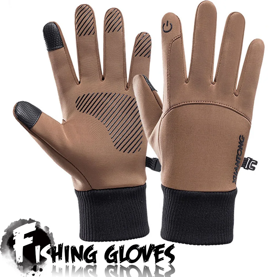 

Winter Touchscreen Warm Fishing Gloves Breathable Running Hiking Waterproof Windproof Cycling Non-Slip Sports Gloves Women Men