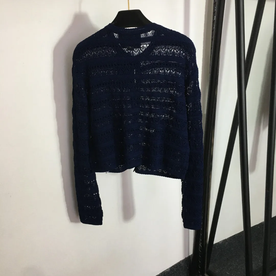 

2025 Autumn/Winter New Age Reducing Knitted Cardigan Black Coat
