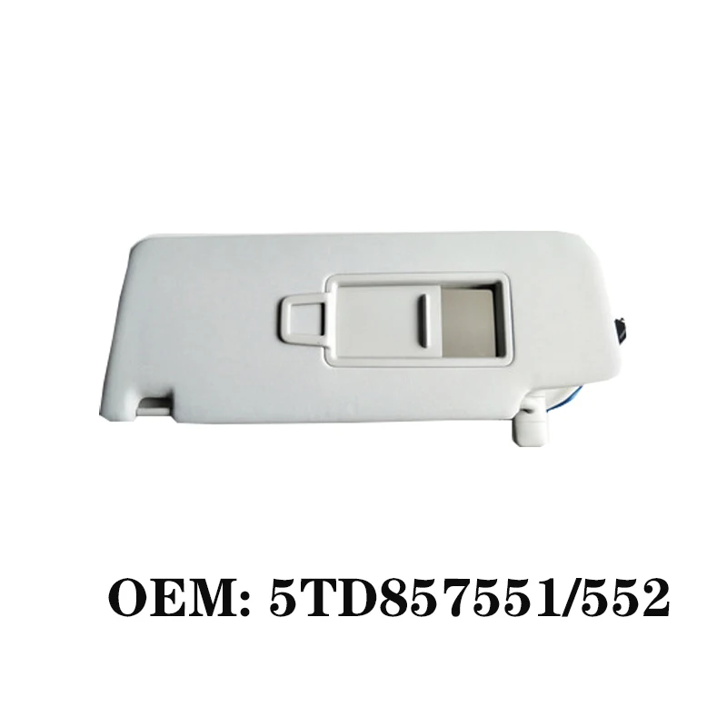 Автомобильный солнцезащитный козырек от солнца зеркало для макияжа серого цвета