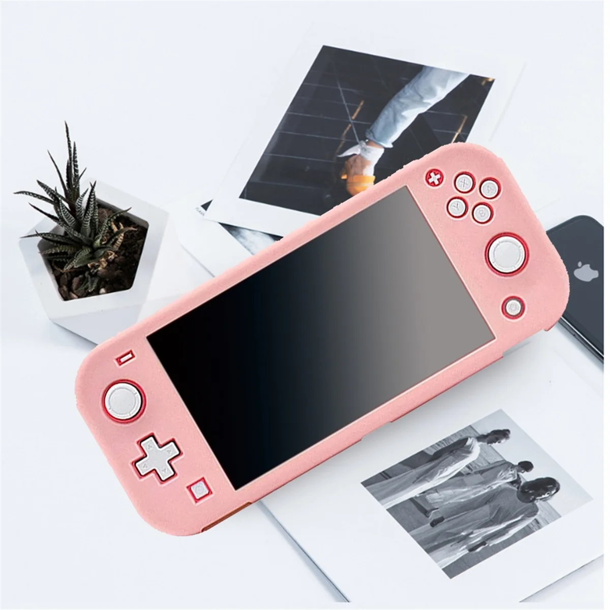 Розовый защитный чехол для Nintendo Switch Lite с жестким чехлом с подставкой для игровой консоли Nintendo Switch Lite с подставкой XT (art.: 3920cc758f67a) - 3920cc758f67a