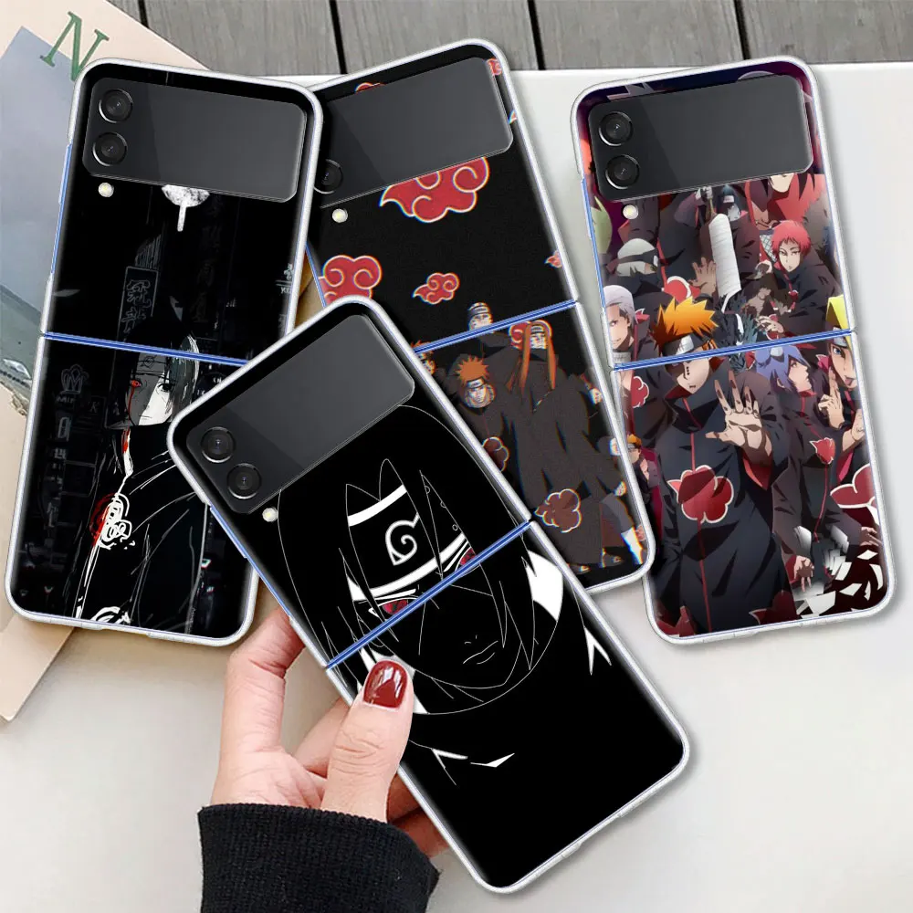 

Clear Case for Samsung Galaxy Z Flip3 5G ZFlip Flip 4G Phone Cover 6.7 Inches Hard PC Shockproof Casing Naruto Ultimate Ninja