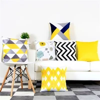 geometric stripes print super soft velvet home decor pillowcase car couches sofa cushion cover home textils pillow case