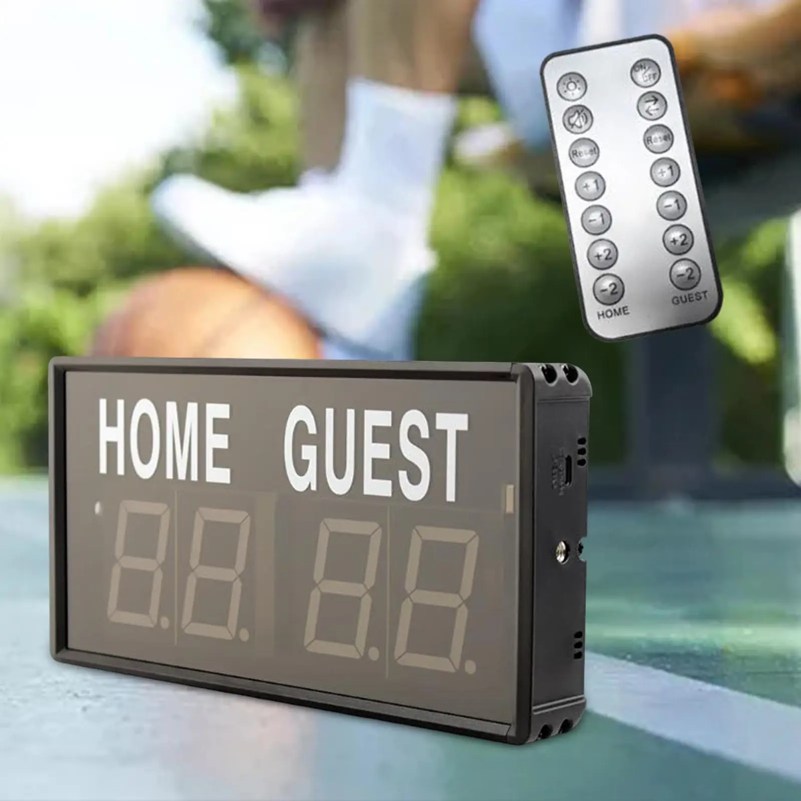 

Electronic Scoreboard LED Scoring Score Counter Soccer Referee Digital Scoreboard for Sports Basketball Badminton Home Cornhole
