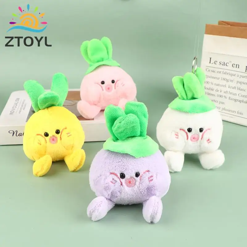 

Lovely Cartoon Plush Vegetable Doll Keychain Cute Stuffed Cabbage Dolls Toys Key Holder Backpack Pendant Party Favor Gifts