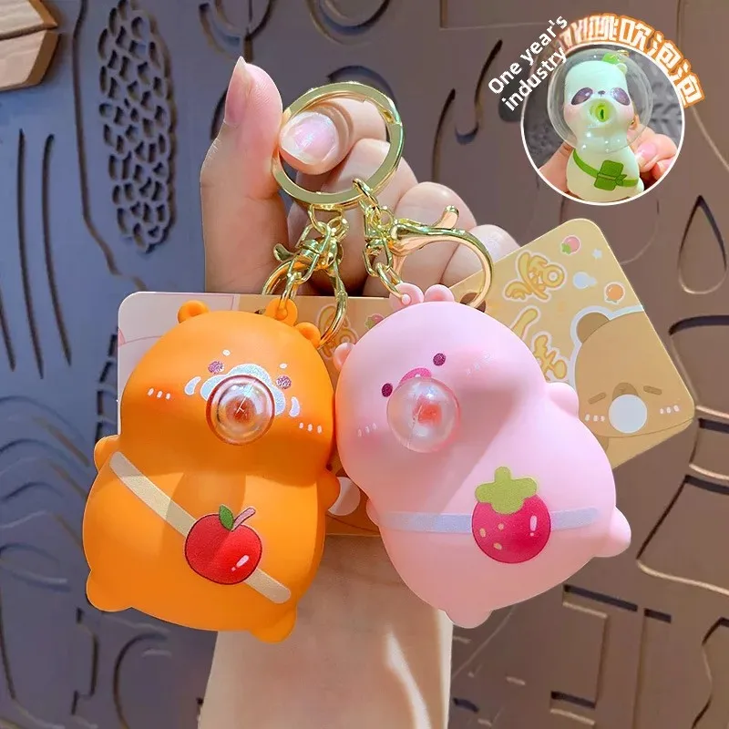 Брелок для снятия стресса с мультяшным пузырьком подвеска книжной сумки сумка