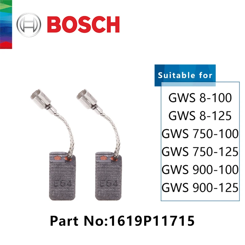 

Угольные щетки для Bosch, оригинальная электрическая угловая шлифовальная машина GWS 750-100 GWS 750-125, запасные части, запчасти для ремонта, электроинструменты