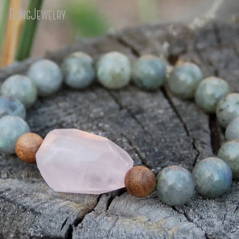 10 шт. в стиле бохо камень-сырец прозрачный кристалл чакра для йоги матовый