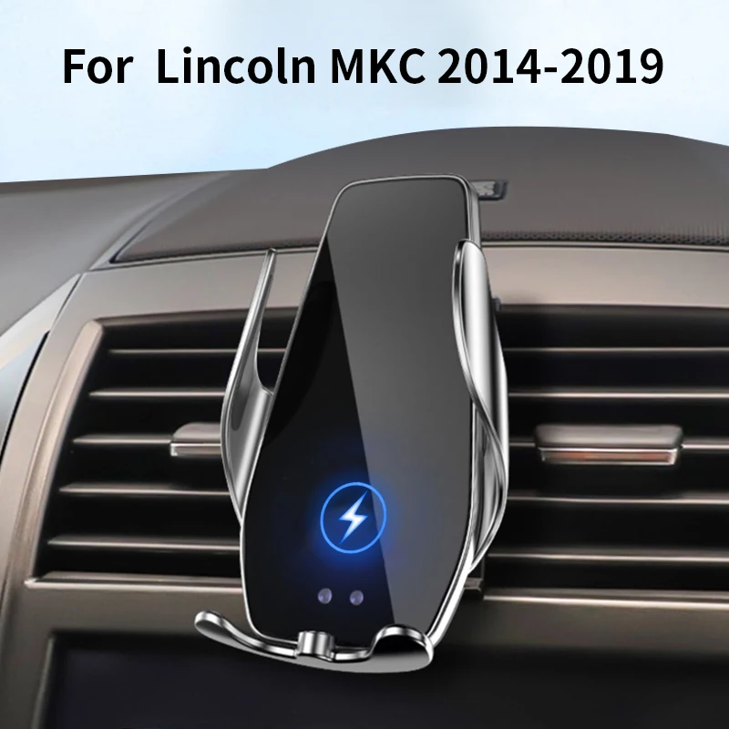 

Car Phone Holder For Lincoln MKC 2014-2019 Block -type base wireless bares rack accessories