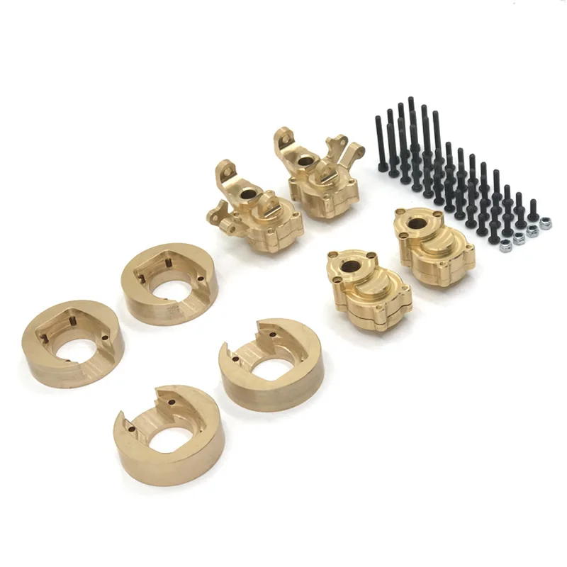 

for YI KONG YK4102 4103 4082 6101 RC Car Metal Upgrade Parts, Counterweight*4 Pcs, Front Cup & Rear Cup, Brass Parts