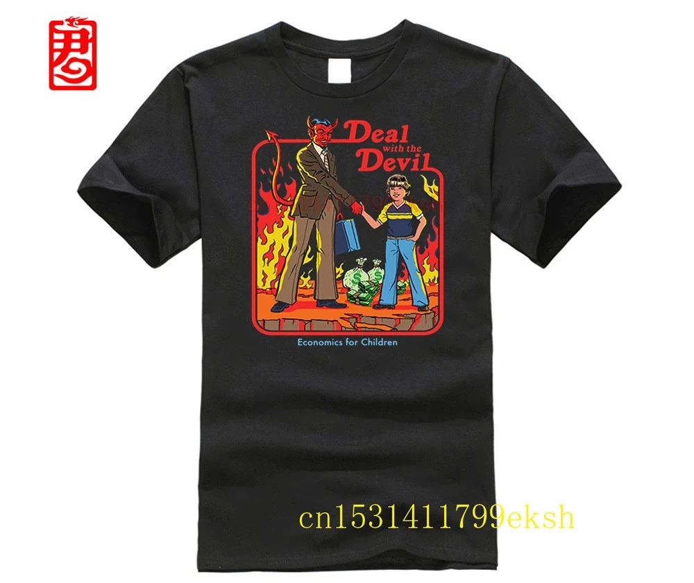 

2023 Brand Deal With The Devil Economics For Children men t-shirt