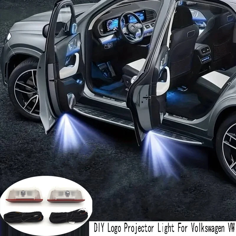 Фонарь для автомобильной двери 1 комплект фонарь с логотипом сделай сам функцией