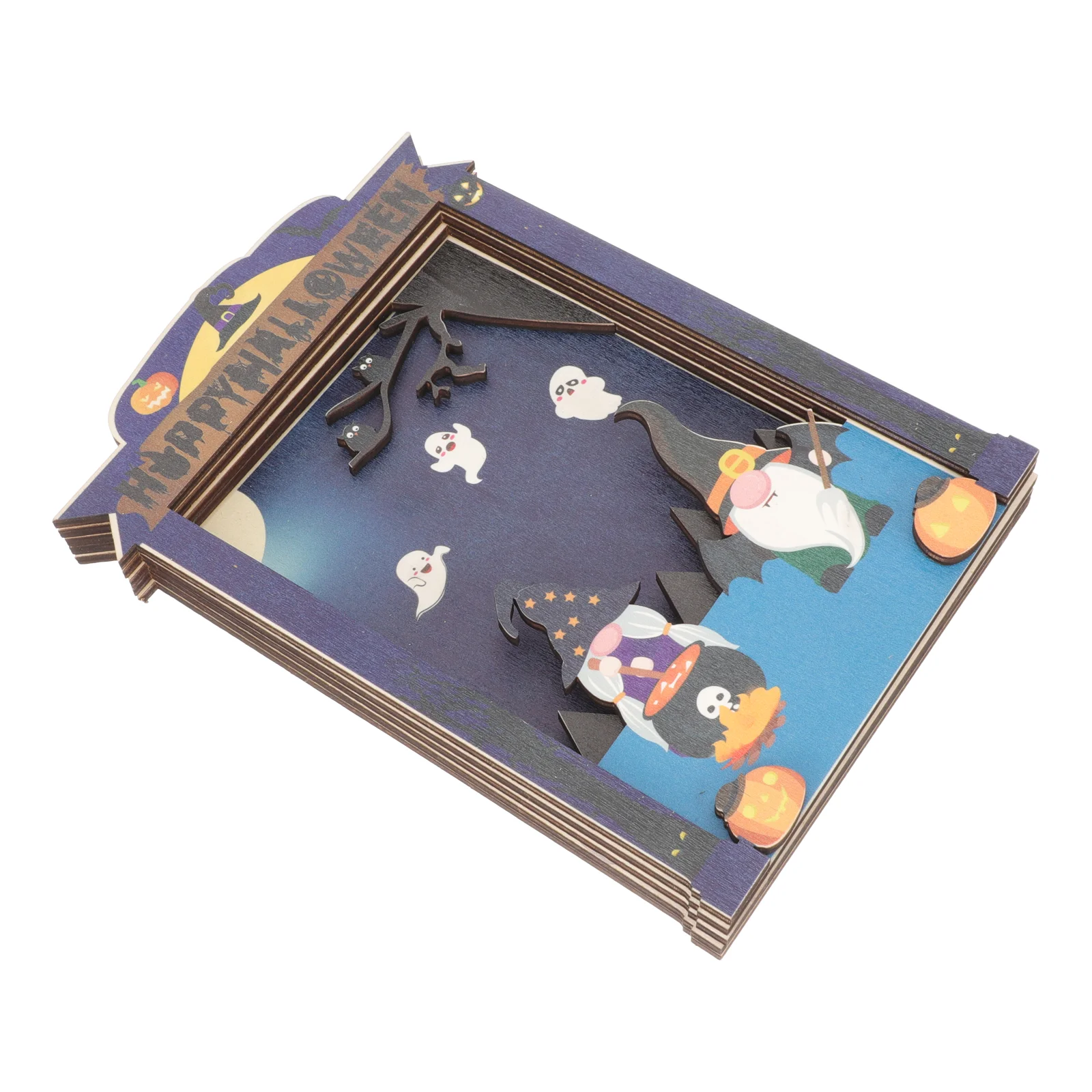 

Frame Picture Photo Gnome 3D Decor Scary Decorations Table Home Horror Portrait House Haunted Props Desk Holder Frames