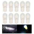 Автомобильный светодиодный маленький светильник T10 W5W Cob силиконовый короткий тип освесветильник номерного знака ламсветильник для чтения модифицисветильник