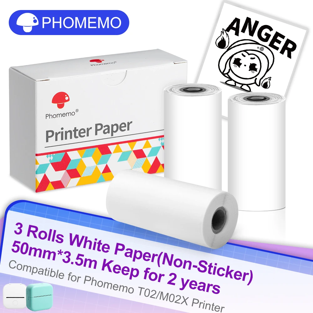 

Самоклеющаяся термобумага Phomemo для принтеров T02/M02X