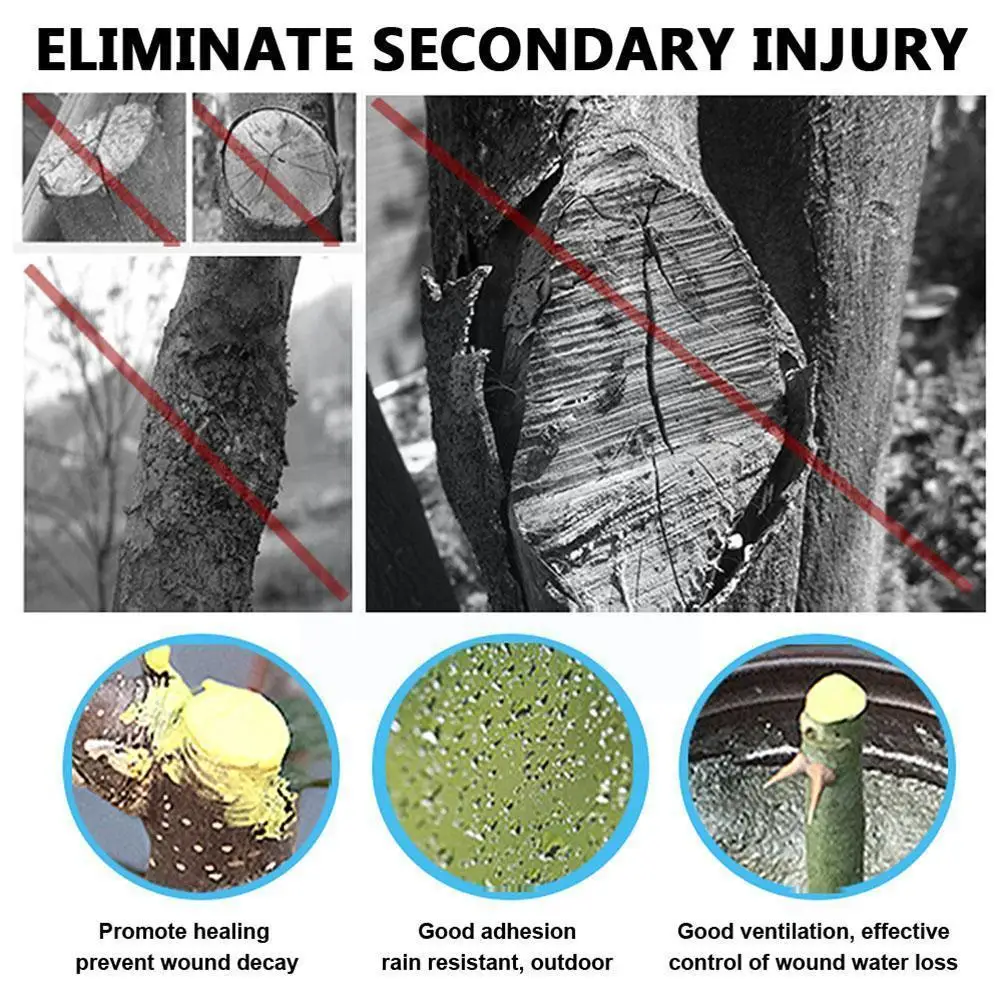 

100/300g Tree Wound Bonsai Cut Paste Smear Agent Grafting Healer Compound Tools Tree Garden Brush Pruning Sealer with Tools G1I3