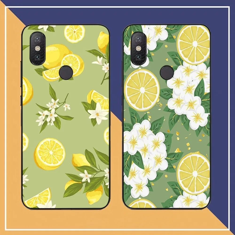 Fruit Lemon Phone Case For Redmi Note 4 X 5 A 6 7 8 T 9 9S 10 11 11S 11Epro Poco M3 pro
