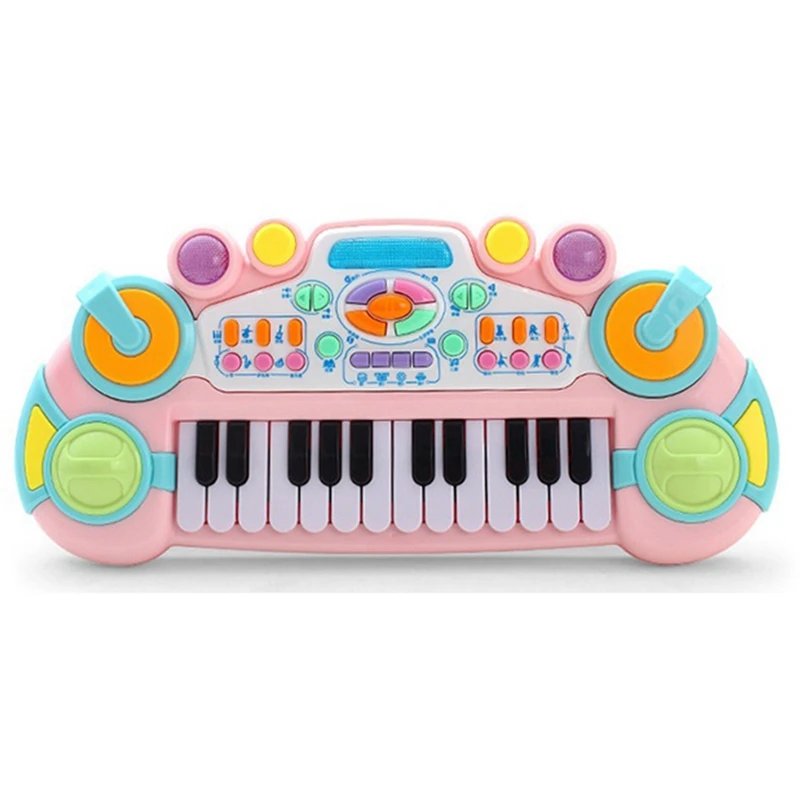 

Hot AD-Toddler Keyboard Piano 24-Key Children's Piano Toy Multifunctional Musical Toy For Young Children Boys And Girls