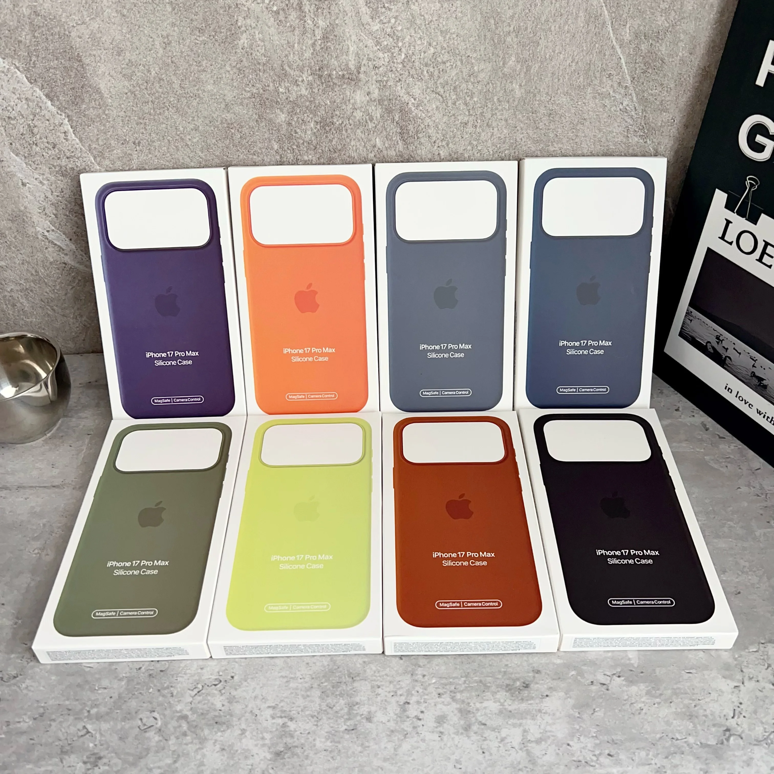 Фото Жидкий силиконовый чехол для iPhone 17 Pro Max 16 15 Plus 14 13 12 Mini с поддержкой MagSafe, ударопрочный, в коробке, мягкий чехол №1