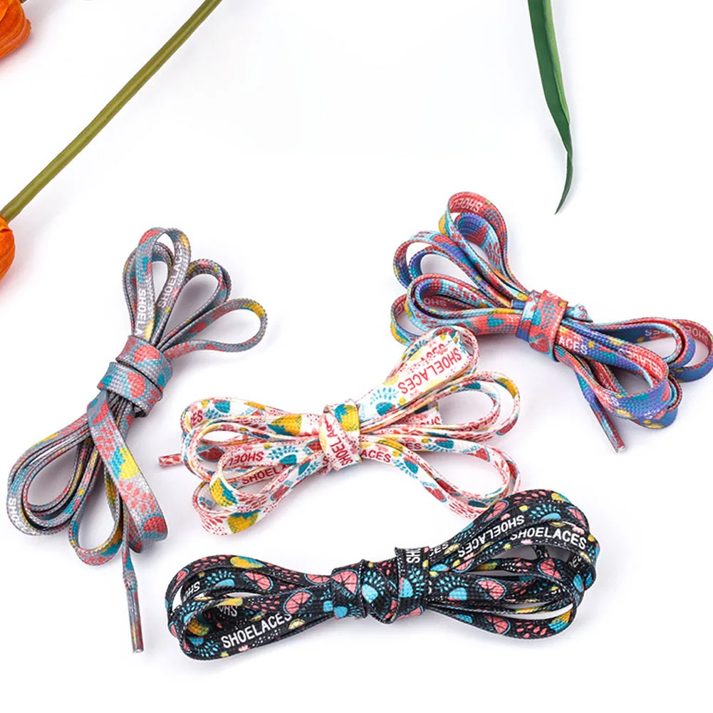 Flat Macaron Cute Printing Shoelaces For Sneakers Pattern Print Fruit Shoelace Strawberry Strawberry Watermelon Shoe Laces
