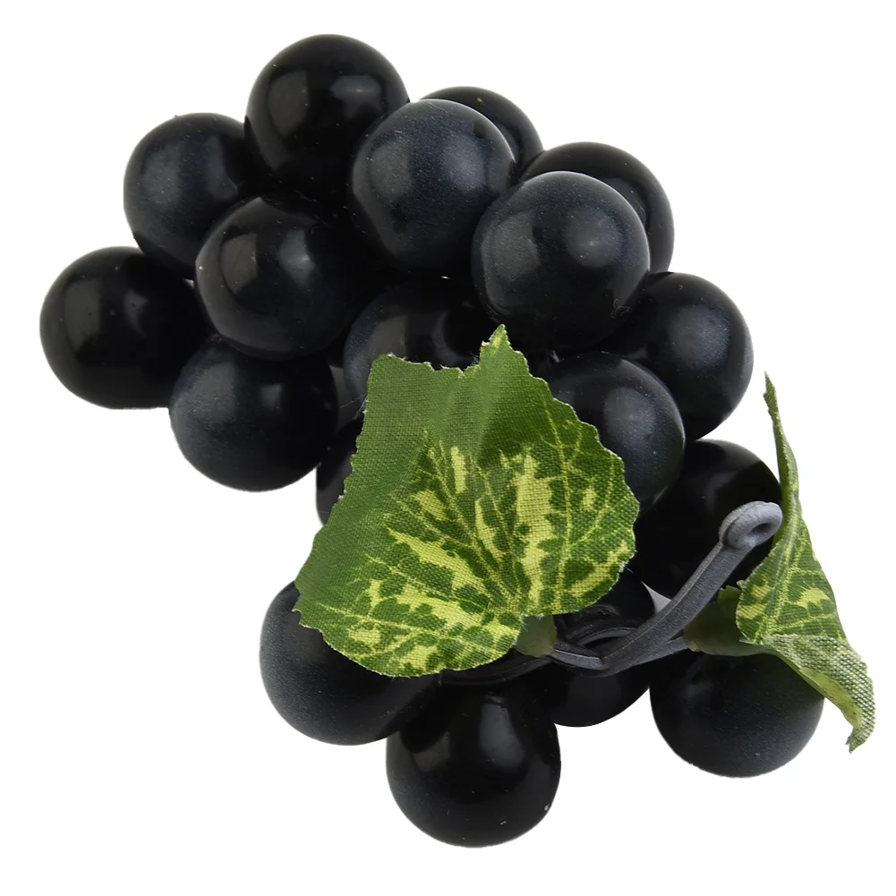 

Artificial Grapes Bunches Plastic Fake Fruit Rattan Garden Home Decor Kitchen Table Decoration Simulation Grapes