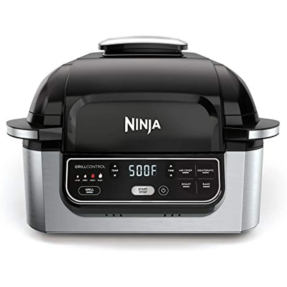 

Крытый гриль Ninja AG301 Foodi 5-в-1 с жареной, обжаренной, выпечкой и обезвоживанием, черный/серебристый