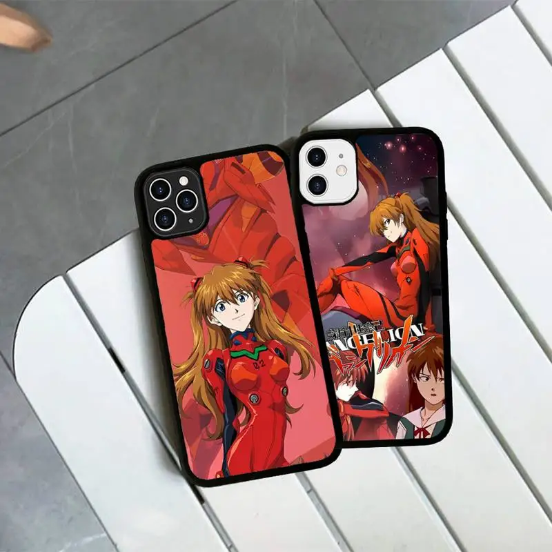 

Anime Asuka Phone Case Silicone PC+TPU Case for iPhone 11 12 13 Pro Max 8 7 6 Plus X SE XR Hard Fundas