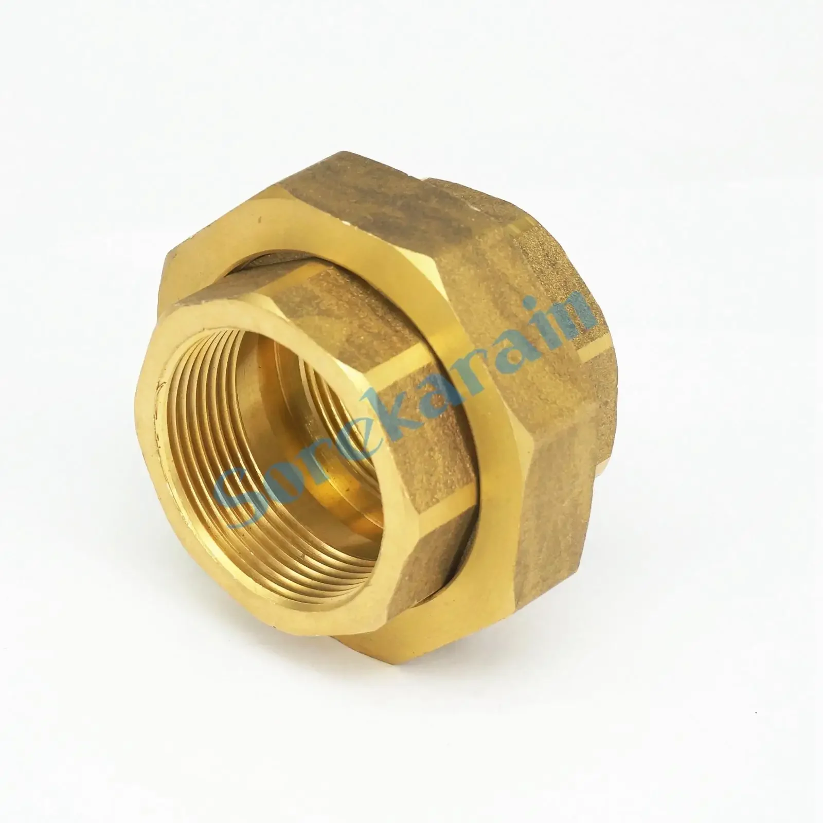 1-1/2 &quotBSP внутренняя резьба латунная шестигранная труба соединительная муфта