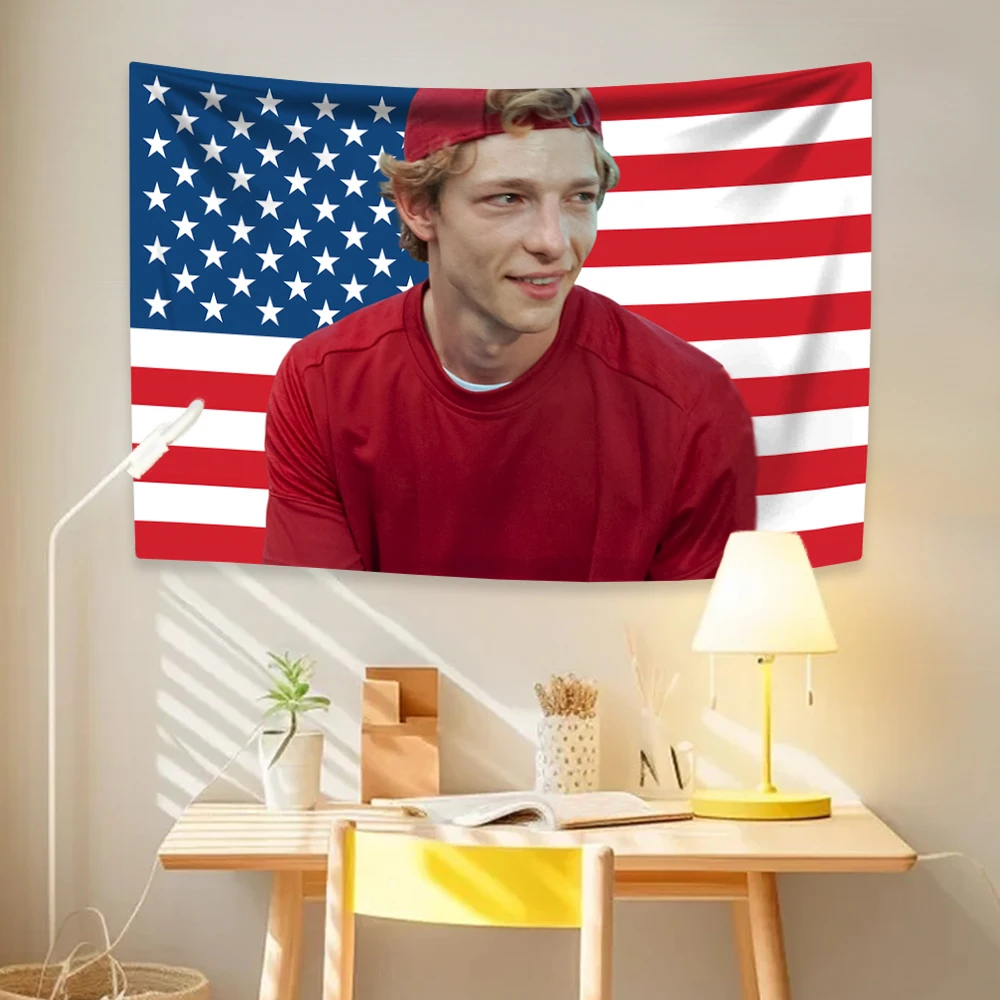 Художественный настенный гобелен Дональдсоны розовый американский флаг