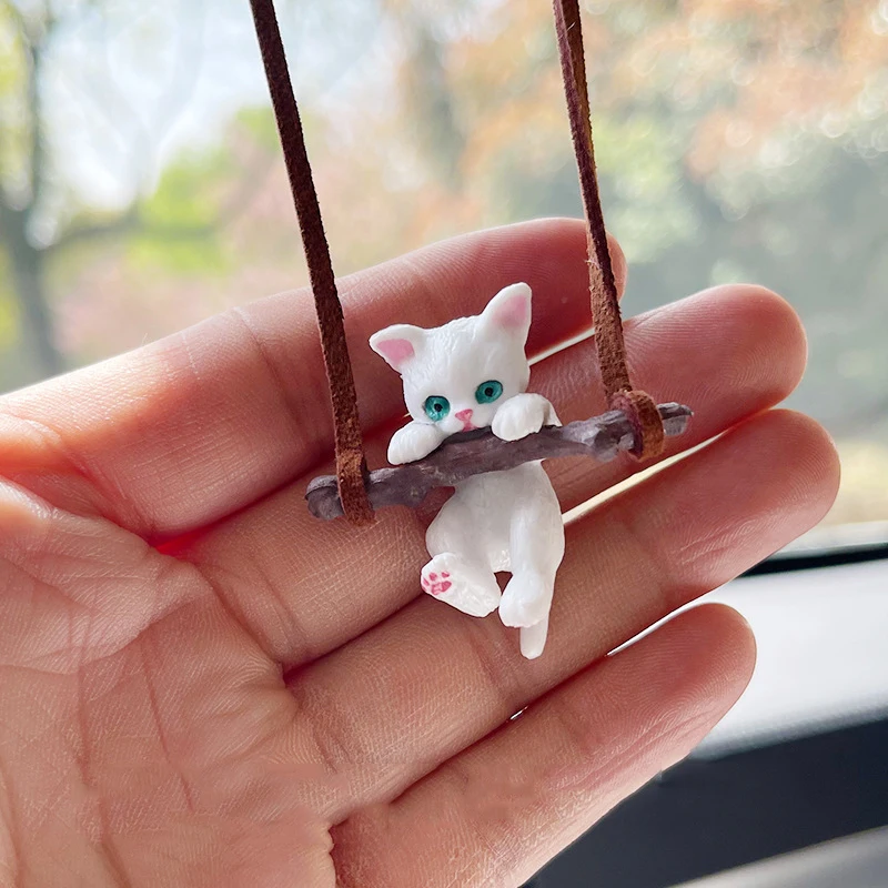

Car Accessorie Cute Anime Faceless Male Cat Pendant Auto Rearview Mirror Pendant Birthday Gift Auto Decoraction Ornaments Coche