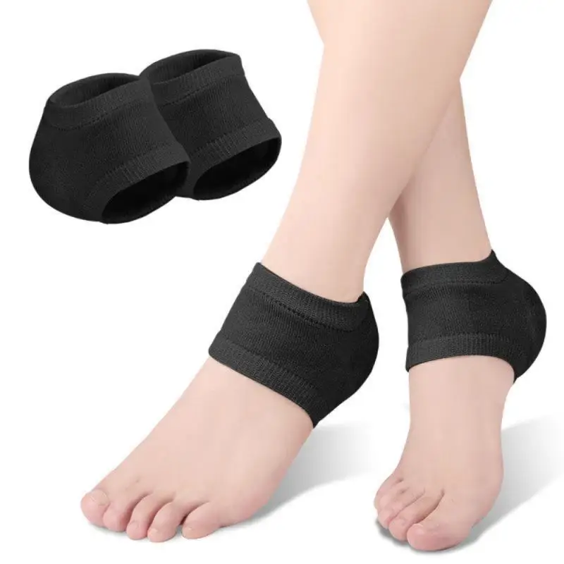 

Gel Silicone Heel Protector Sleeve Heel Pads Heel Cups Plantar Fasciitis Support Feet Care Skin Repair Cushion Half-yard Socks