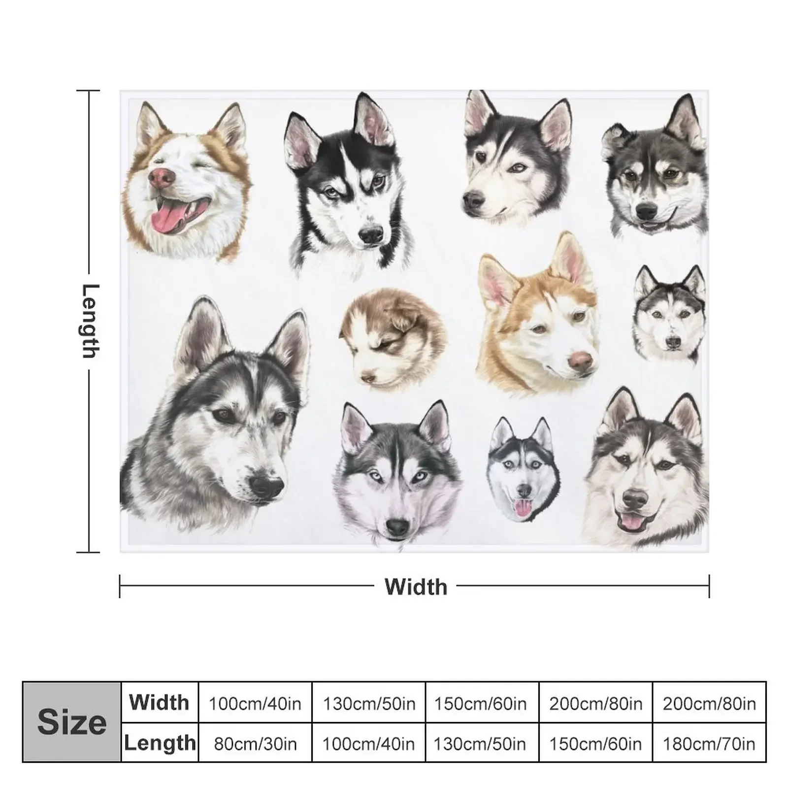 Коллаж хаски одеяло одеяла для кровати Клетчатые Шерстяные