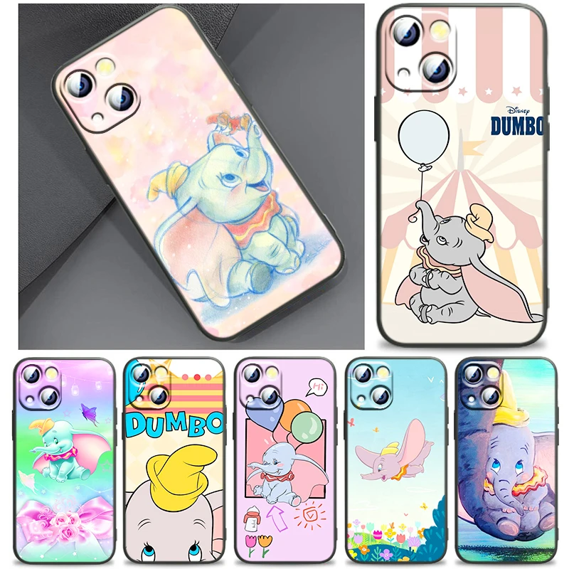 

Disney cartoon animal Dumbo Phone Case For iPhone 11 12 13 Mini 14 Pro Max 11 Pro Max X XR Plus 7 8 SE Silicone Cover
