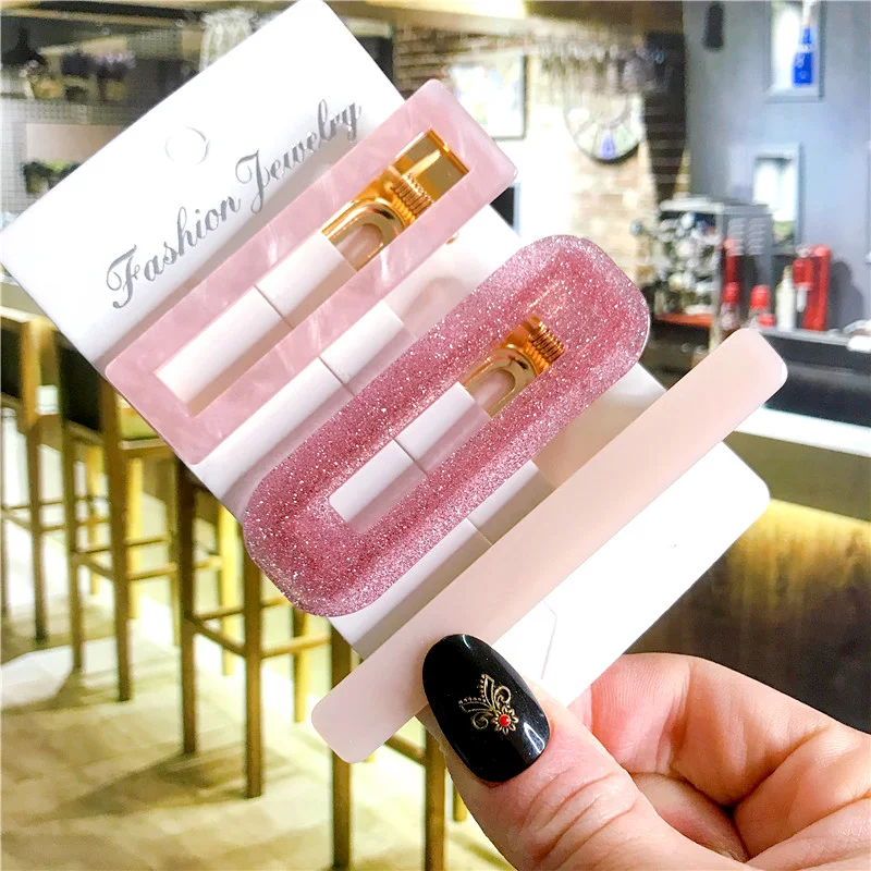 Женские заколки для волос из ацетата 3 шт