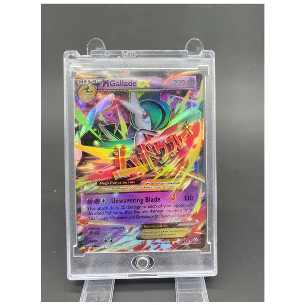 

Держатель карт Покемон магнитные кирпичи защита карт Покемон торговая карта прозрачные рукава держатель кирпичи