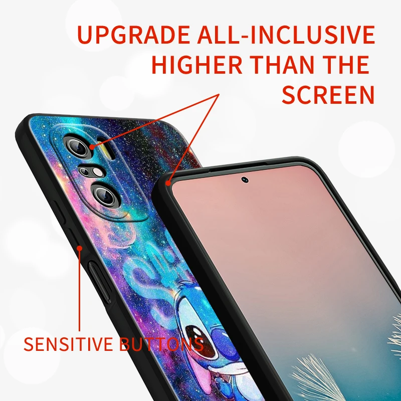 Чехол Ститч для телефона Xiaomi Redmi Note 12 11E 11S 11 11T 10 10S 9 9T 9S 8 8T Pro Plus 4G