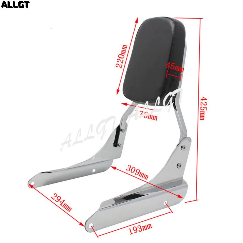 Спинка для пассажира ALLGT Honda Steed VLX600 VT600C 1998-2007 1999 2000 2001 2002 2003 2004 2005 2006 - купить по
